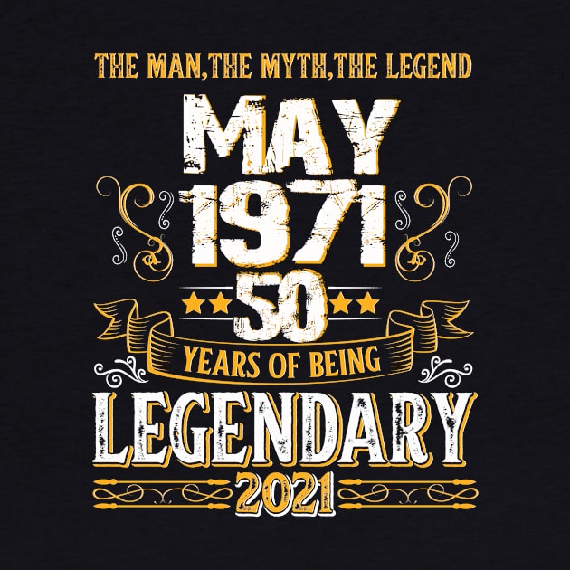 50th Birthday Legendary since 1971 by Designcompany